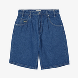 mens huf cromer short (stone wash indigo)