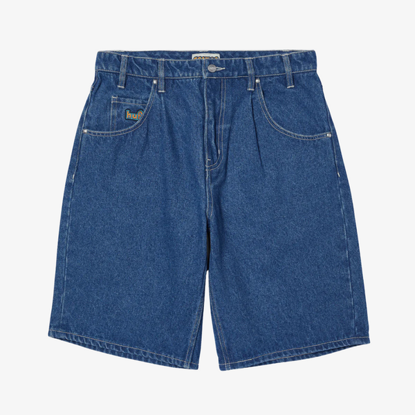 mens huf cromer short (stone wash indigo)