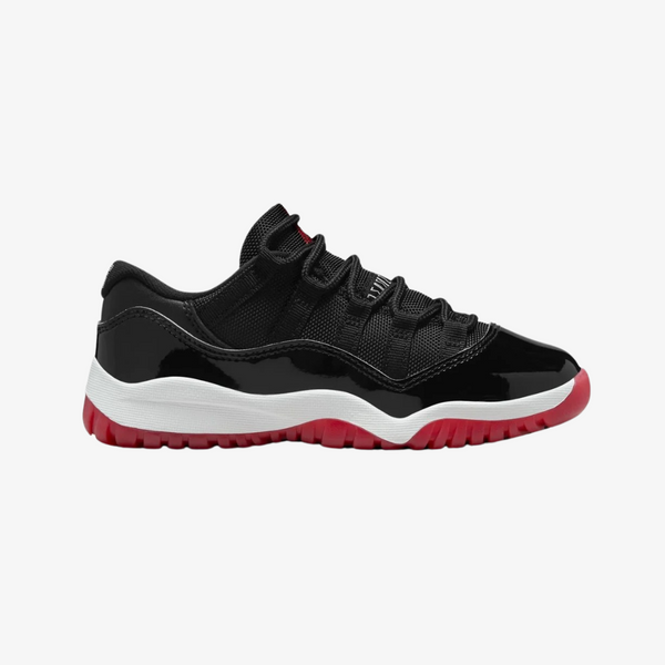 preschool jordan 11 low retro (bred)
