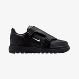 mens nike air force 1 lx (black/metallic silver-anthracite)