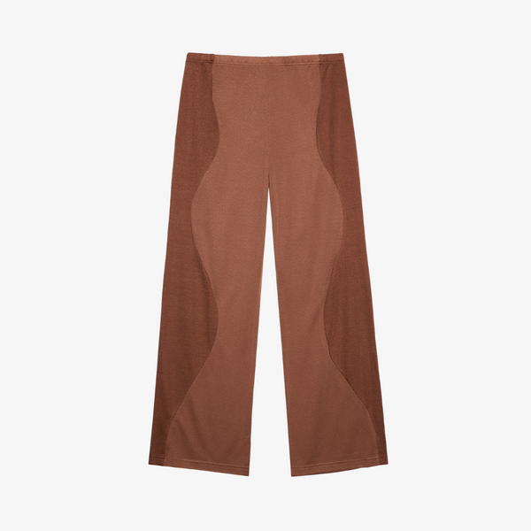 womens melody ehsani out of office knit pant (coffee)