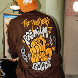 mens premiumgoods. x rezoworld takeover s/s drop shoulder tee (mocha)