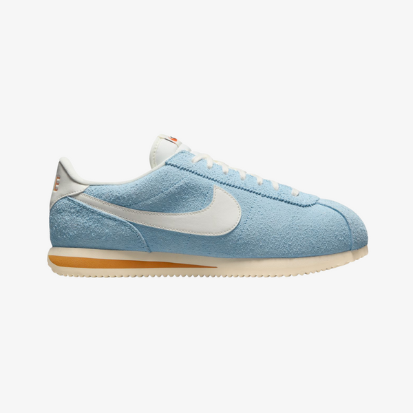 mens nike cortez se suede (psychic blue/sail)