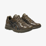 womens asics jog 100s (brown storm)