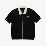 mens huf icarus s/s knit top (black)