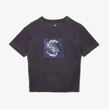 womens melody ehsani we are all connected baby tee (vintage black)