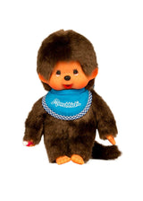 monchhichi boy with blue bib