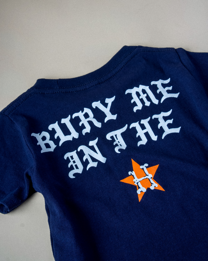 kids ridin' dirty bury me s/s tee (navy/orange)