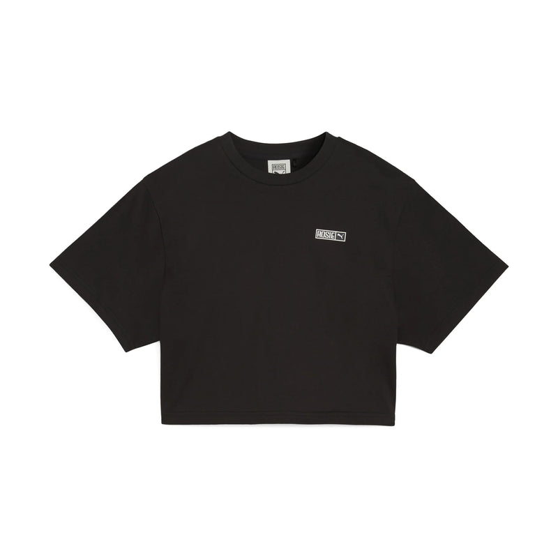 womens puma x rose relaxed s/s tee (black)