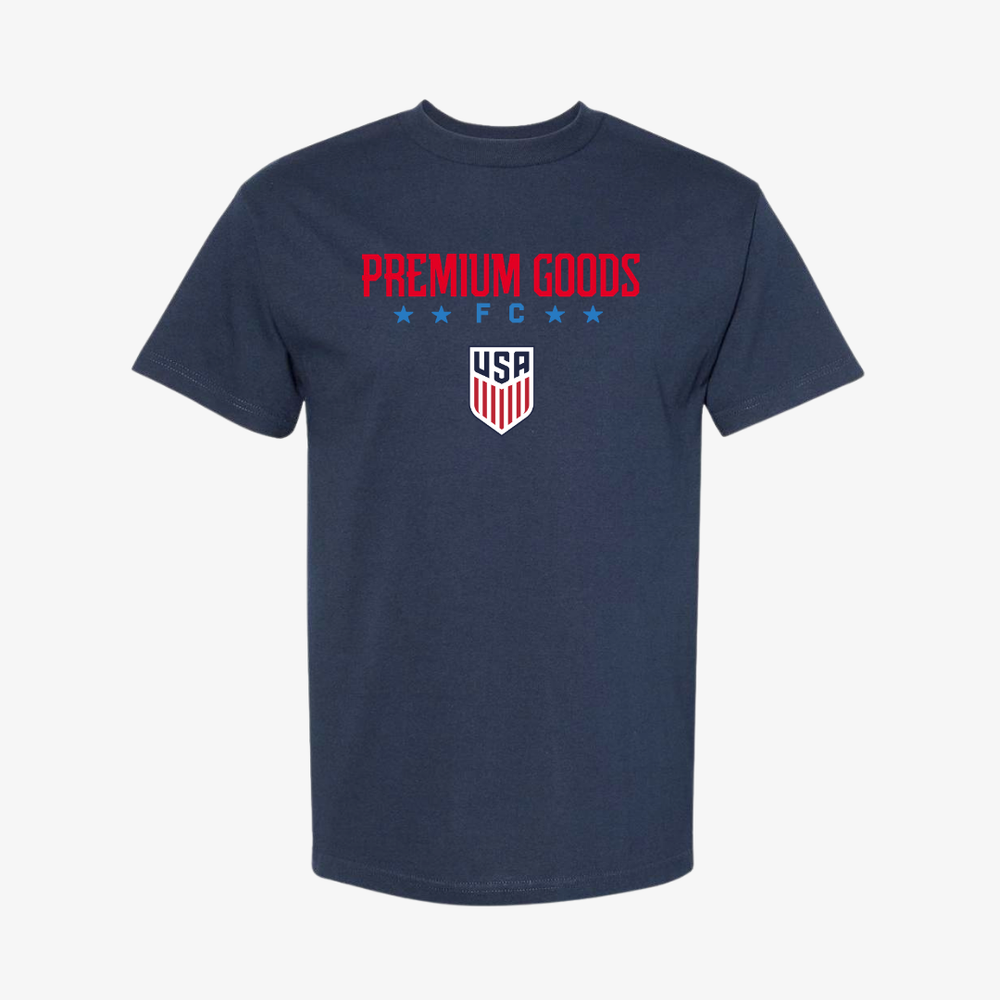 mens premiumgoods. ussf football club s/s tee (vintage navy