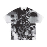 mens huf x metal gear solid tanker s/s tee (grey/white)
