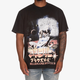 mens billionaire boys club lost s/s knit tee (black)
