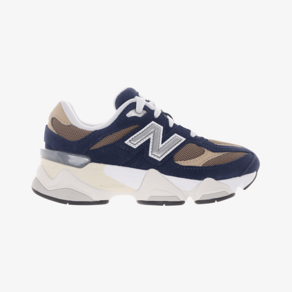 preschool new balance 9060 (navy/tan)