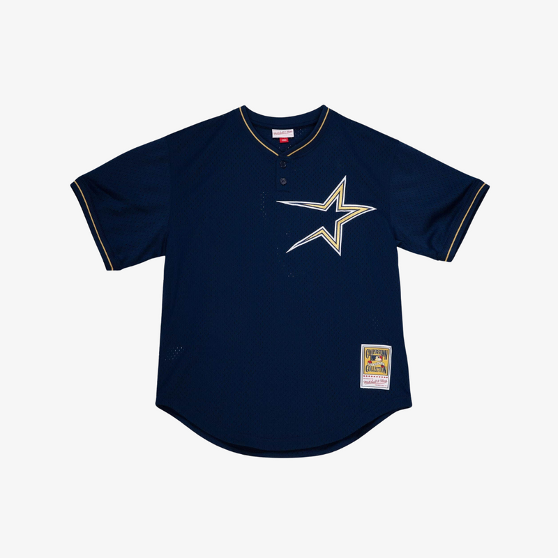kids mitchell & ness houston astros craig biggio jersey (navy)