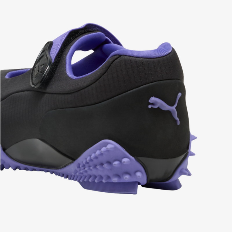 womens puma mostro fey launch (dark amethyst/black)