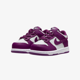 toddler nike dunk low (white/viotech)