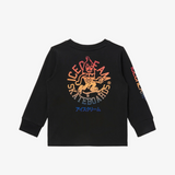 kids ice cream skateboards l/s tee (black)