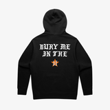 mens ridin dirty bury me pullover hoodie (black)