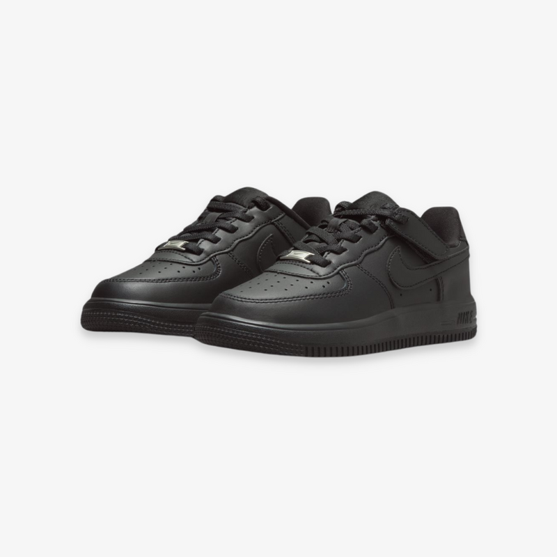 preschool nike force 1 low easyon (black)