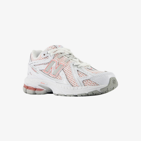 preschool new balance 1906 (white/sunfade red)