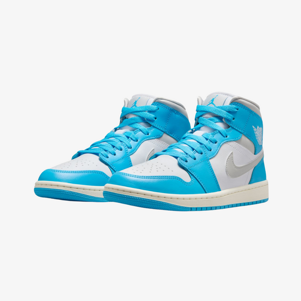 womens jordan 1 mid (dark powder blue/neutral grey)