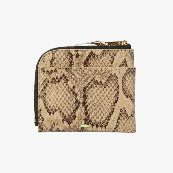 huf fuck it snakeskin wallet (brown)