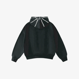 mens huf x aliens facehugger washed hoodie (vintage black)