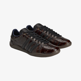 mens adidas x wales bonner karintha croc (dark brown/core black/gold metallic)