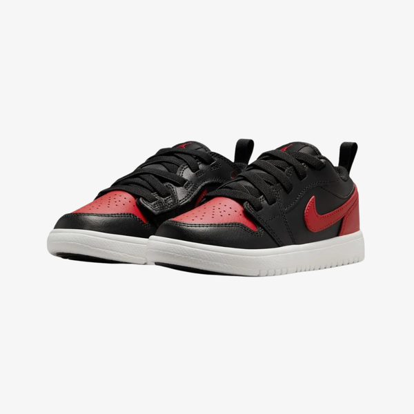 preschool jordan 1 low alt (black/red)