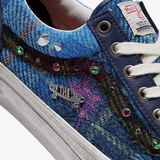 mens vans lx old skool 36 (harris tweed navy/multi)