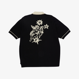 mens huf icarus s/s knit top (black)