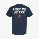mens ridin dirty bury me s/s tee (vintage navy)