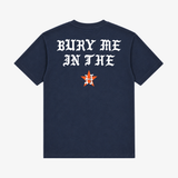 mens ridin dirty bury me s/s tee (vintage navy)