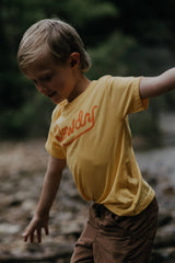 kids rowdy s/s tee (yellow)