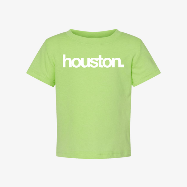 toddler premiumgoods. houston. s/s tee (lime/white)