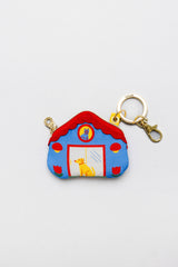 house bag charm (blue)