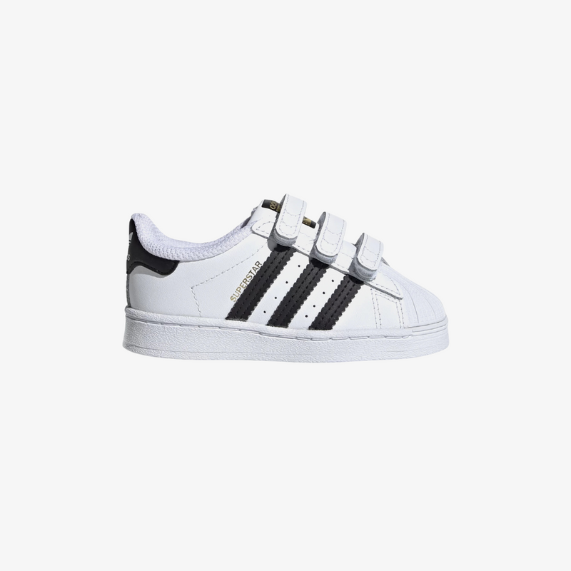 toddler adidas superstar (white/black)