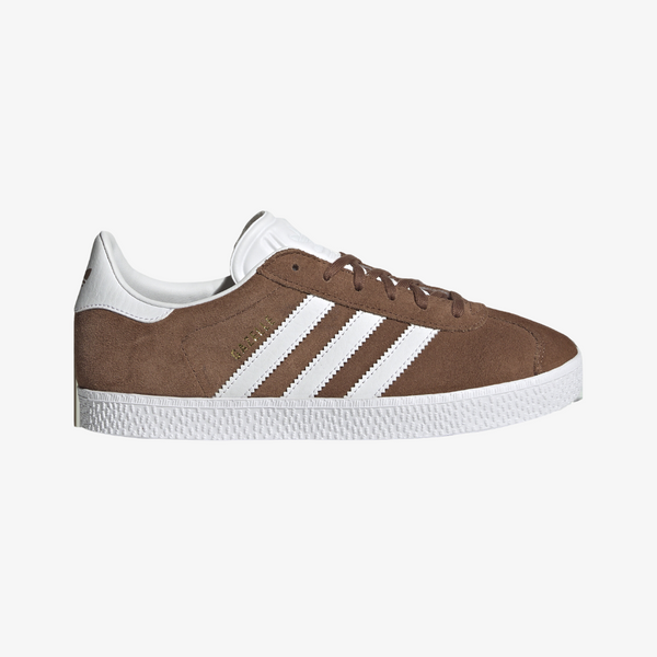 gradeschool adidas gazelle (preloved brown/white)