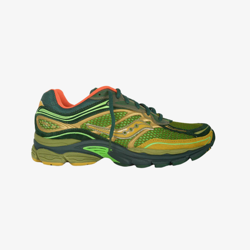 mens saucony progrid omni 9 x starcow (green/orange)