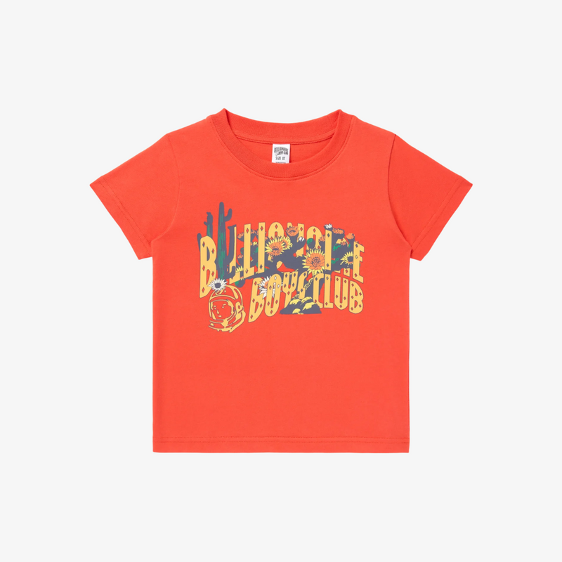 kids billionaire boys club oasis arch s/s tee (poppy red)