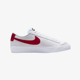 gradeschool nike blazer low (white/gym red)