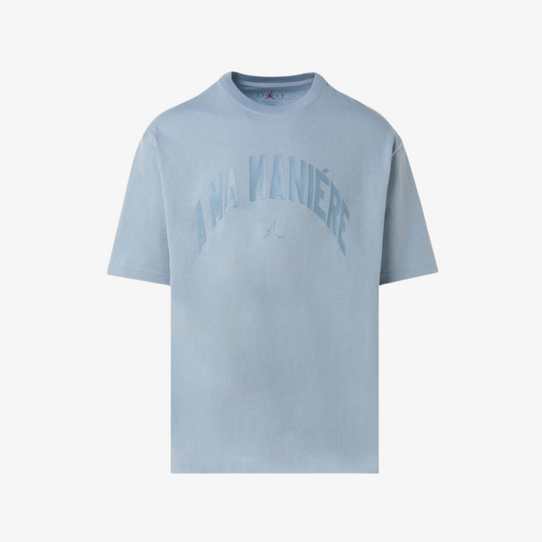 mens jordan x a ma maniere tee (light armory blue)