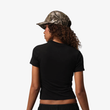 womens jordan essentials s/s tee (black/white)