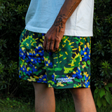 mens premiumgoods. bluebonnet camo mesh shorts (green)