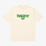 mens ridin' dirty alien s/s tee (cream)