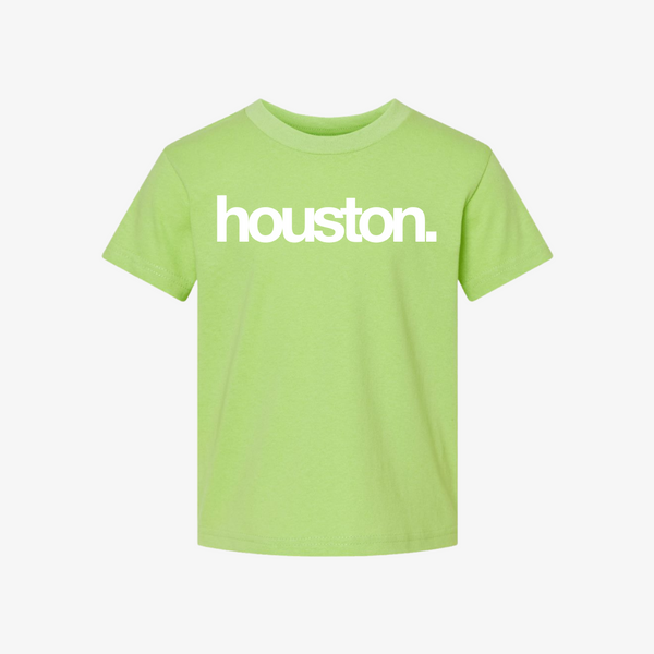 kids premiumgoods. houston s/s tee (lime/white)