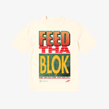preorder mens premiumgoods. chopnblok feed tha blok s/s tee (cream)