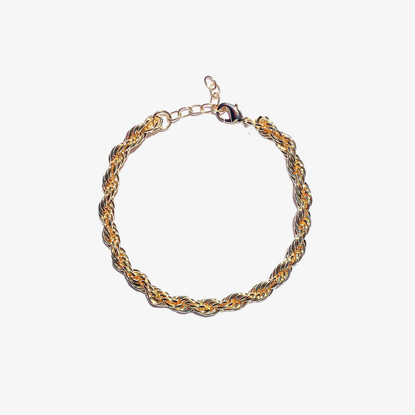 melody ehsani rope anklet (gold)