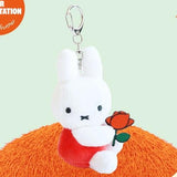 miffy flower mini backpack keychain (orange)