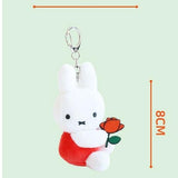 miffy flower mini backpack keychain (orange)